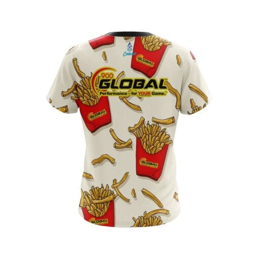 900 Global French Fries White CoolWick Bowling Jersey - Image 2