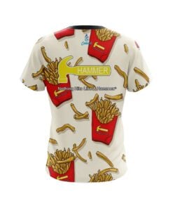 Alternative view of Hammer French Fries White CoolWick Bowling Jersey