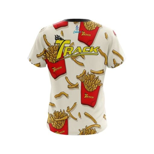 Track French Fries White CoolWick Bowling Jersey - Image 2