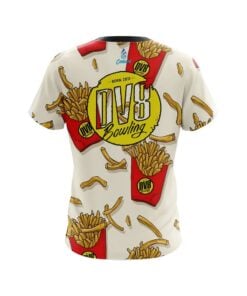 Alternative view of DV8 French Fries White CoolWick Bowling Jersey