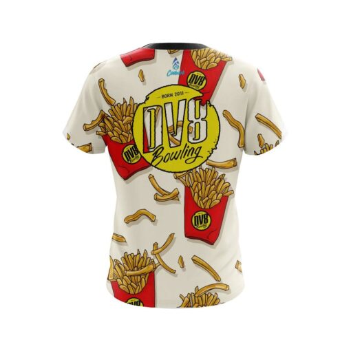DV8 French Fries White CoolWick Bowling Jersey - Image 2