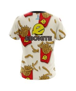 Alternative view of Ebonite French Fries White CoolWick Bowling Jersey