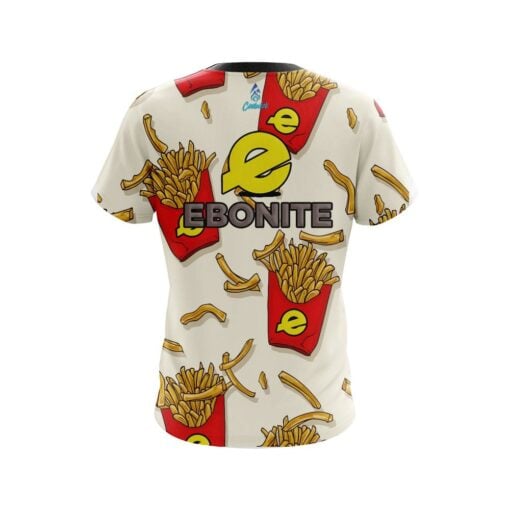 Ebonite French Fries White CoolWick Bowling Jersey - Image 2