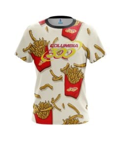 Columbia 300 French Fries White CoolWick Bowling Jersey
