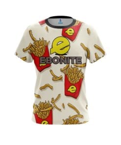 Ebonite French Fries White CoolWick Bowling Jersey