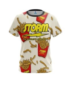 Storm French Fries White CoolWick Bowling Jersey