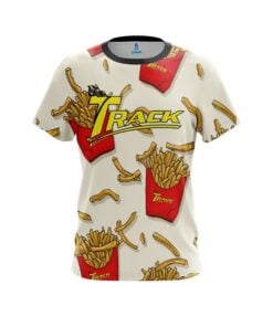 Track French Fries White CoolWick Bowling Jersey