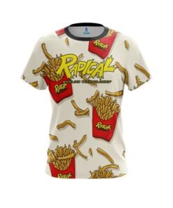 Radical French Fries White CoolWick Bowling Jersey