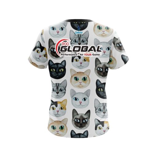 900 Global Kitty Kats Coolwick Bowling Jersey - Image 2
