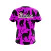 900 Global Pink Black Cat CoolWick Bowling Jersey - Image 2