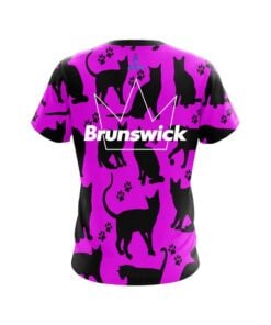 Alternative view of Brunswick Pink Black Cat CoolWick Bowling Jersey