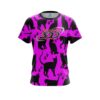 Columbia 300 Pink Black Cat CoolWick Bowling Jersey