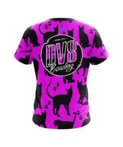 Alternative view of DV8 Pink Black Cat CoolWick Bowling Jersey