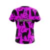 Ebonite Pink Black Cat CoolWick Bowling Jersey - Image 2