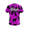 Radical Pink Black Cat CoolWick Bowling Jersey - Image 2