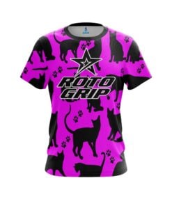Roto Grip Pink Black Cat CoolWick Bowling Jersey
