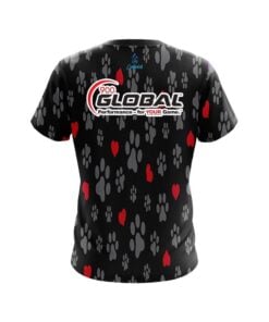 Alternative view of 900 Global Puppy Love Black CoolWick Bowling Jersey