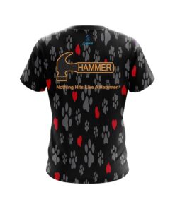 Alternative view of Hammer Puppy Love Black CoolWick Bowling Jersey