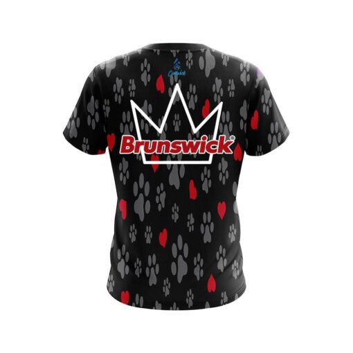 Brunswick Puppy Love Black CoolWick Bowling Jersey - Image 2