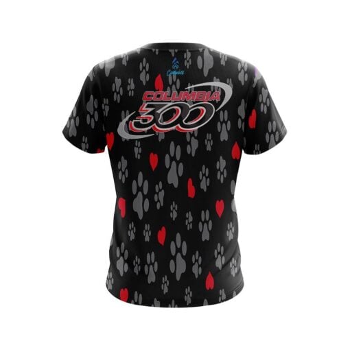 Columbia 300 Puppy Love Black CoolWick Bowling Jersey - Image 2