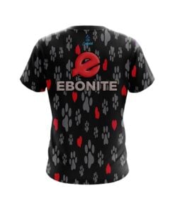 Alternative view of Ebonite Puppy Love Black CoolWick Bowling Jersey