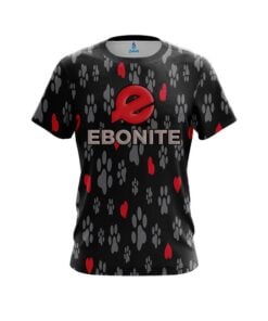 Ebonite Puppy Love Black CoolWick Bowling Jersey