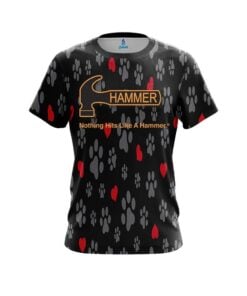 Hammer Puppy Love Black CoolWick Bowling Jersey