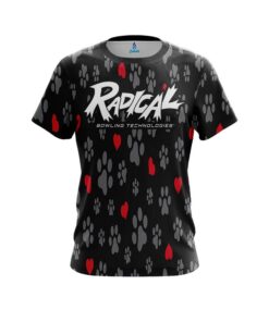 Radical Puppy Love Black CoolWick Bowling Jersey