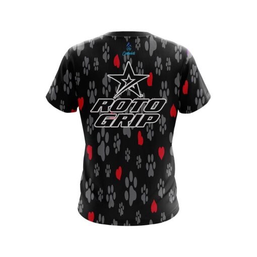 Roto Grip Puppy Love Black CoolWick Bowling Jersey - Image 2