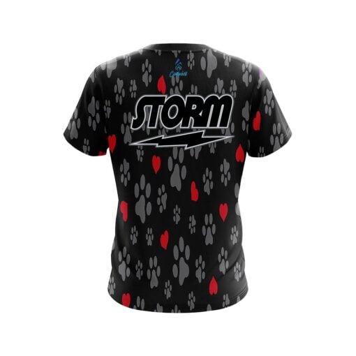 Storm Puppy Love Black CoolWick Bowling Jersey - Image 2