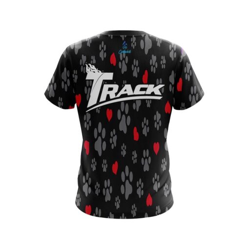 Track  Puppy Love Black CoolWick Bowling Jersey - Image 2
