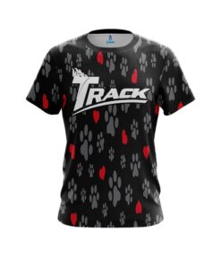Track  Puppy Love Black CoolWick Bowling Jersey