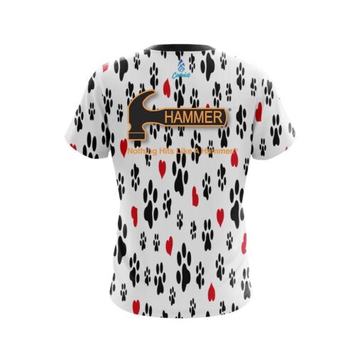 Hammer Puppy Love White CoolWick Bowling Jersey - Image 2