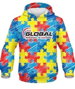 900 Global Autism Awareness CoolWick Bowling Hoodie