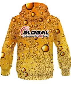 Alternative view of 900 Global Beer Bubbles CoolWick Bowling Hoodie
