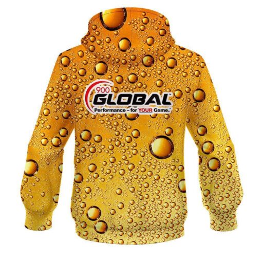 900 Global Beer Bubbles CoolWick Bowling Hoodie - Image 2