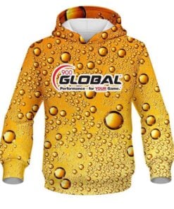 900 Global Beer Bubbles CoolWick Bowling Hoodie