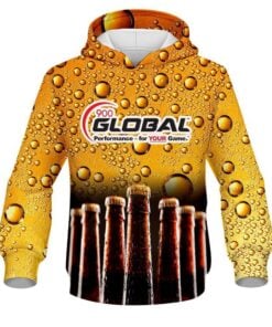 900 Global Beer Bottles CoolWick Bowling Hoodie