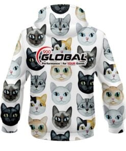 Alternative view of 900 Global Kitty Kats CoolWick Bowling Hoodie