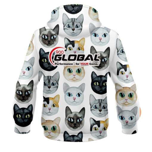 900 Global Kitty Kats CoolWick Bowling Hoodie - Image 2