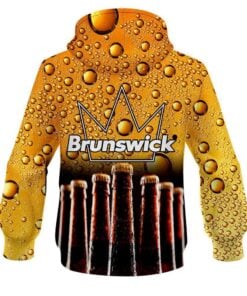 Alternative view of Brunswick Beer Bottles CoolWick Bowling Hoodie