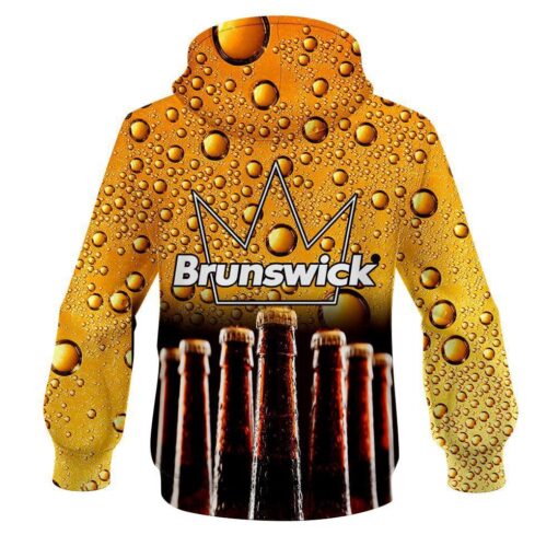 Brunswick Beer Bottles CoolWick Bowling Hoodie - Image 2