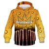 Brunswick Beer Bottles CoolWick Bowling Hoodie