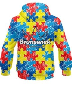Alternative view of Brunswick Autism Awareness CoolWick Bowling Hoodie