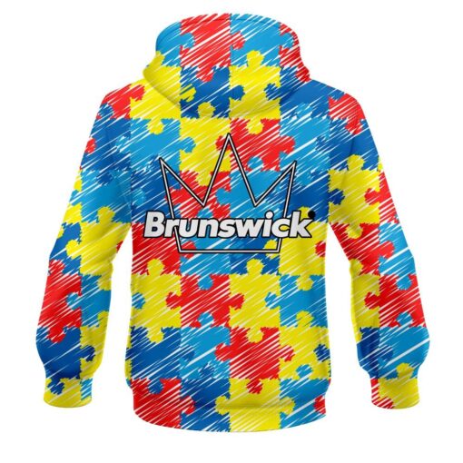 Brunswick Autism Awareness CoolWick Bowling Hoodie - Image 2
