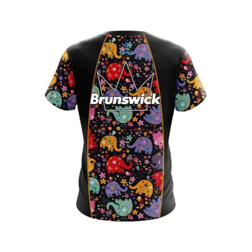 Brunswick Elephant Love CoolWick Bowling Jersey - Image 2