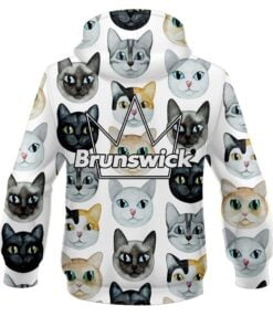 Alternative view of Brunswick Kitty Kats CoolWick Bowling Hoodie