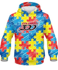 Columbia 300 Autism Awareness CoolWick Bowling Hoodie