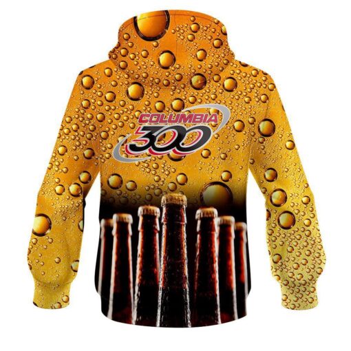Columbia 300 Beer Bottles CoolWick Bowling Hoodie - Image 2