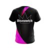 Brunswick Carbon Pink Swirl CoolWick Bowling Jersey - Image 2
